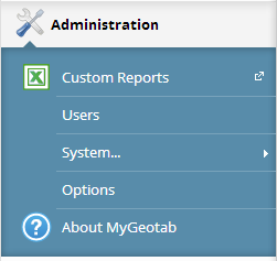 Mygeotab-Administration-Custom-Reports