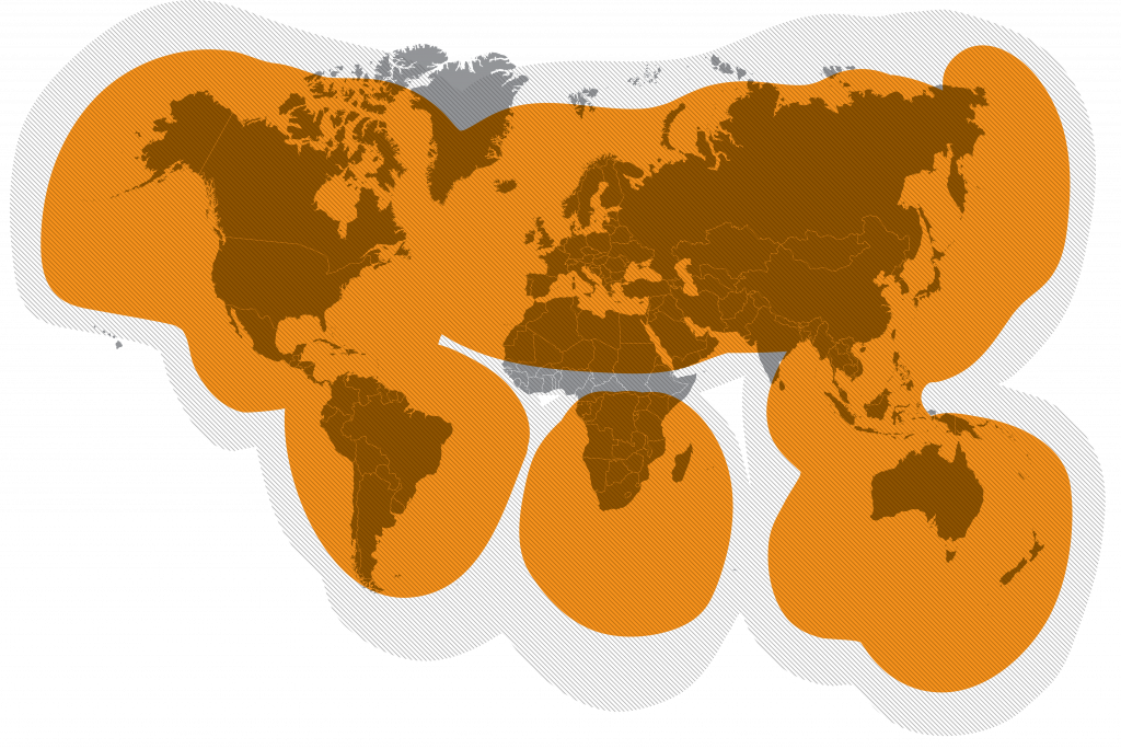 Globalstar Satellite Coverage